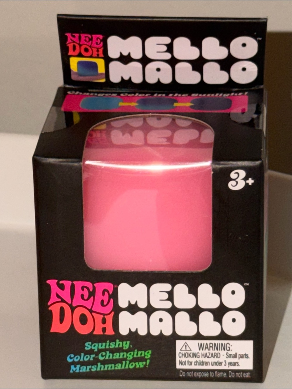 NeeDoh Schylling Mello Mallo Squishy Fidget Toy - Pink